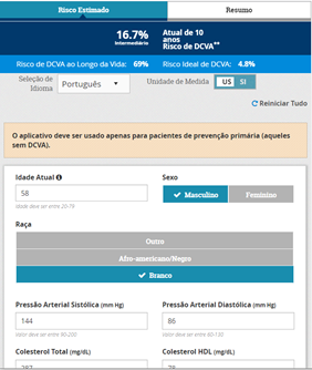 Multilingual ASCVD Web App Screenshot