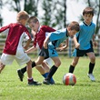 Conceptual Image; Children playing soccer