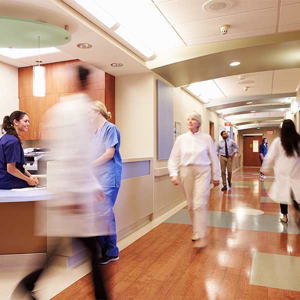 Conceptual Image of a busy hospital