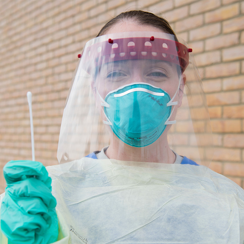 COVID-19 Protective Gear, Testing; Conceptual Image