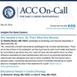 ACC On-Call: Early Career Section Newsletter