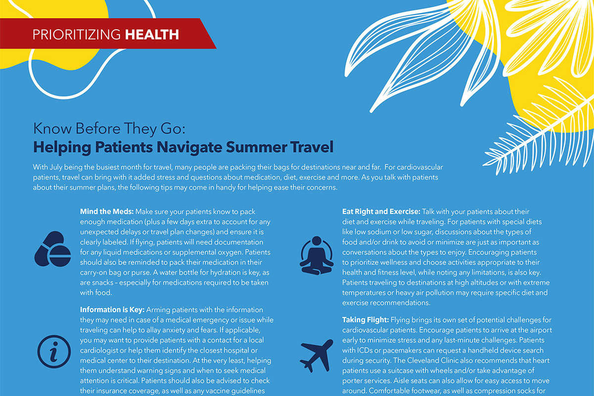 Prioritizing Health | Know Before They Go: Helping Patients Navigate Summer Travel