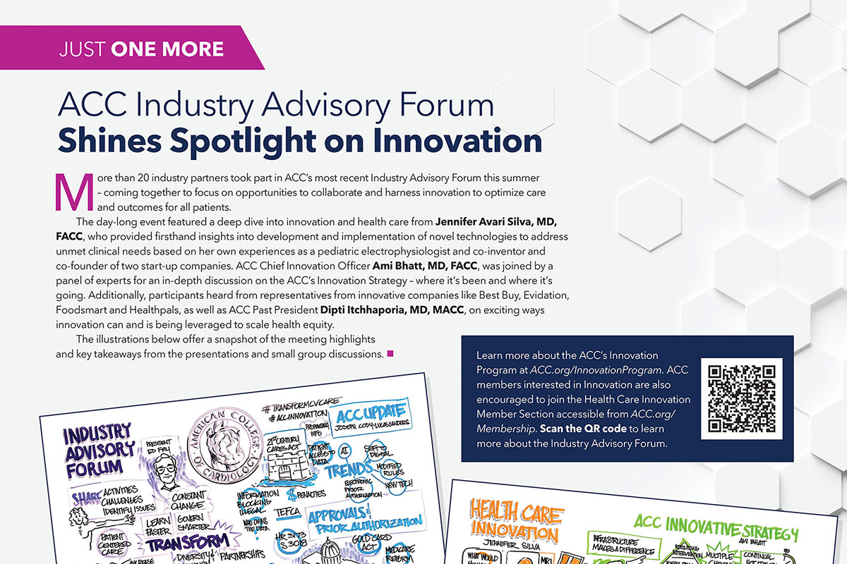 Just One More | ACC Industry Advisory Forum Shines Spotlight on Innovation