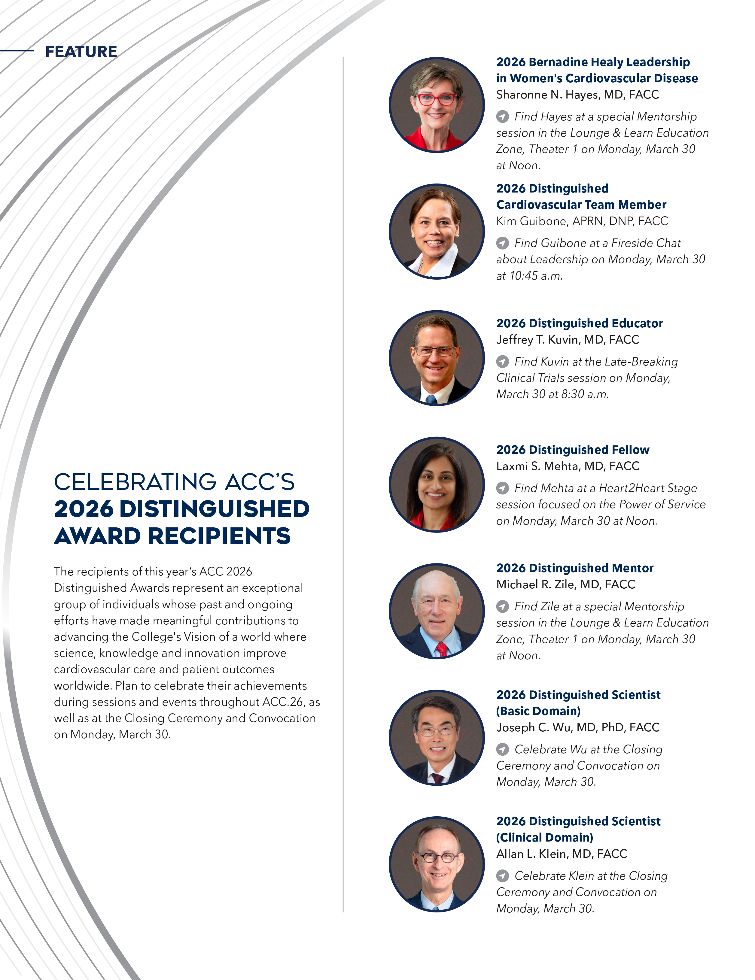 Celebrating ACC's 2026 Distinguished Award Recipients