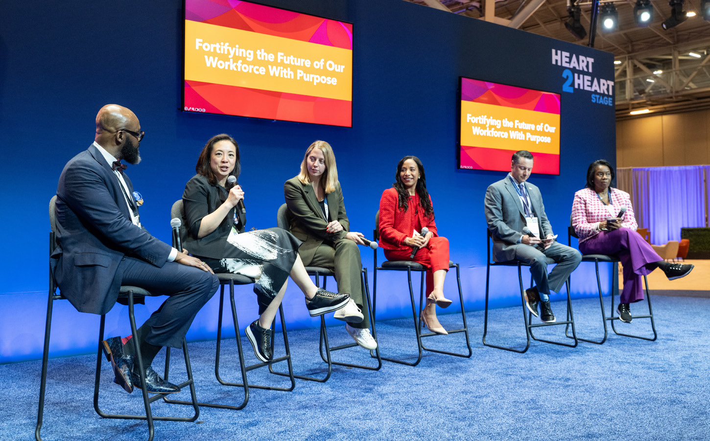A panel discussion on the Heart2Heart Stage focused on ways to fortify the future of the cardiovascular workforce.