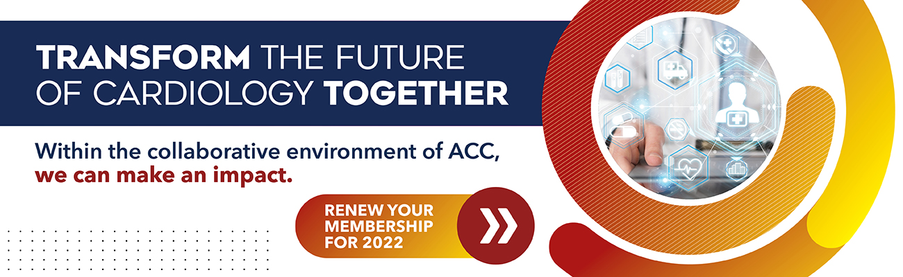 Many Voices. One Community. Your ACC. Continue to lend your voice as We Transform CV Care. Renew your membership for 2021.