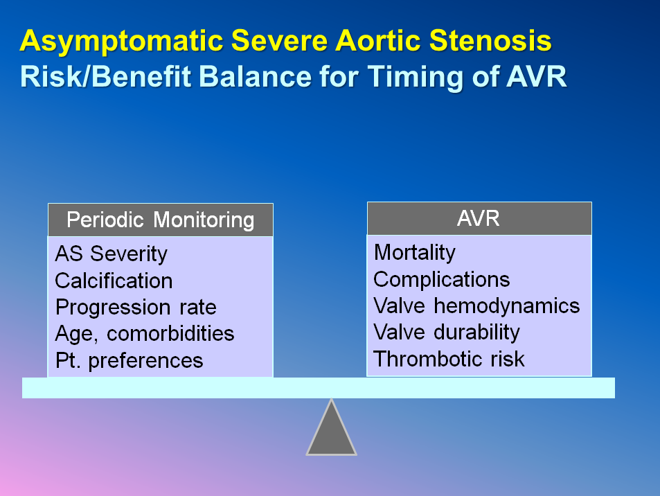 When Should We Operate in Asymptomatic Severe Aortic ...